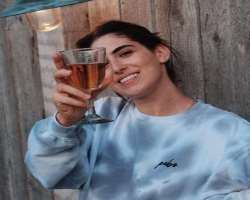 Lily Pebbles consuming alcohol